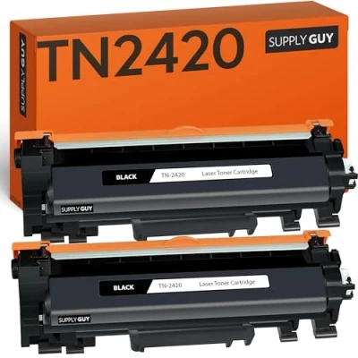 Afbeelding van SupplyGuy 2 tonercartridge zwart compatibel met Brother TN 2420 voor HL L2310D L2350DW L2370DN L2375DW DCP L2510D L2530DW L2550DN MFC L2710DN L2710DW L2730DW L2750DW