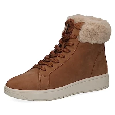 Afbeelding van Caprice Snowboots, Dames, Maat: 41, Camel nubuc Leer en textiel