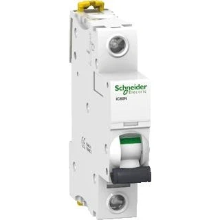 Afbeelding van Schneider electric ic60n installatieautomaat 1 polig 6ka 10ka b karakteristiek 20a 2 modulen a9f78120