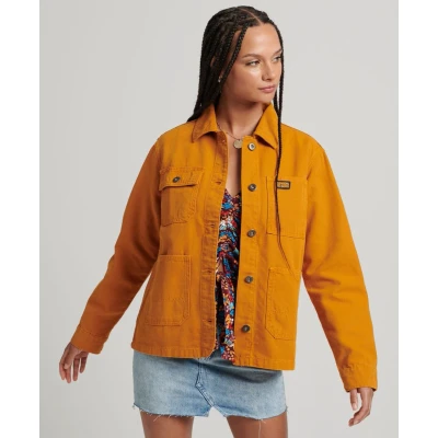 Afbeelding van Superdry Vintage Chore Lichte jas, Dames, Maat: 44, Pumpkin spice brown