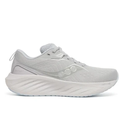Afbeelding van Saucony Triumph 22 Hardloopschoenen voor op de weg, Dames, Maat: 37.5, Black/white Textiel/ synthetisch