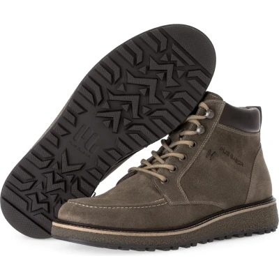 Afbeelding van Pius Gabor Herenlaarzen, veterschoenen, gerecyclede voering, uitneembaar voetbed, Dune Mocca 01, 43 EU