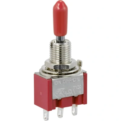Afbeelding van TRU COMPONENTS TC 9353988 Wipschakelaar 250 V/AC 3 A 1x aan/uit/(aan) Continu/0/moment 1 stuk(s)