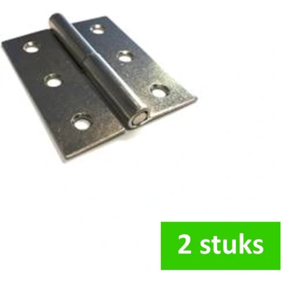 Afbeelding van i FIX paumelle scharnier rechts 50 x 40 mm messing vernikkeld 2 STUKS