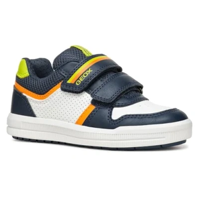 Afbeelding van Geox J Arzach Sneakers laag voor kinderen, Maat: 29, Navy fluo green Textiel/ synthetisch