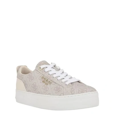 Afbeelding van Guess Dames Genza Sneakers, Latte Multi 110, 36 EU