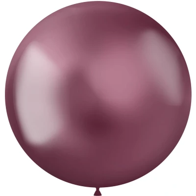 Afbeelding van Ballon intens roze metallic XL 48cm 5 stuks