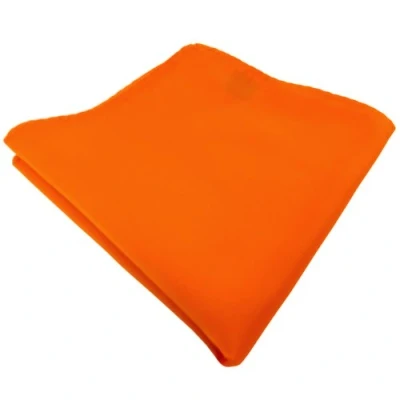 Afbeelding van TigerTie Designer pochet in effen cavalierdoek grootte 30 x cm, Oranje pasteloranje lichtoranje, Einstecktuchgröße: ca. Länge Breite cm