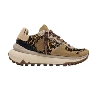 Afbeelding van Satorisan Chacrona Metta Premium Casual Sneakers Vrouwen Vintage Kleur Baby Leopard Maat 40