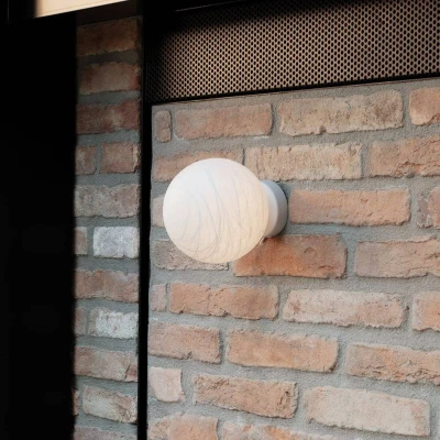 Afbeelding van Ideallux Wandlamp Ideal Lux Carta, wit, kunststof, Ø 10 cm