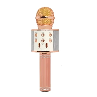 Afbeelding van Xtreme 27837PK Magic Sing Karaoke Microfoon met geïntegreerde Bluetooth luidspreker, draagbaar, compatibel smartphone en app, roze