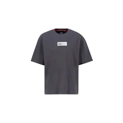 Afbeelding van Alpha Industries Plate Tshirt print, Heren, Maat: Large, Pastel grey