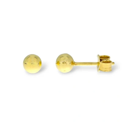 Afbeelding van Gouden Bol Oorknoppen 5 mm 18 karaats