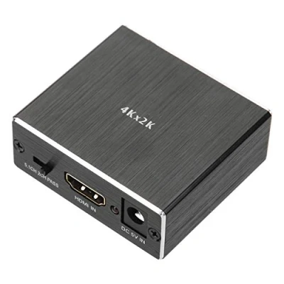 Afbeelding van 4K HDMI Audio extractor, naar met 3,5 mm analoge uitgang en SPDIF uitgang, ondersteunt 3D videoformaat, Converter Adapter Splitter