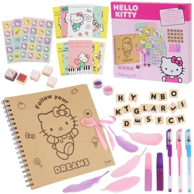 Afbeelding van Hello Kitty Scrapbook Kit &amp; Accessoires voor Kinderen Kunstbenodigdheden Cadeaus Meisjes