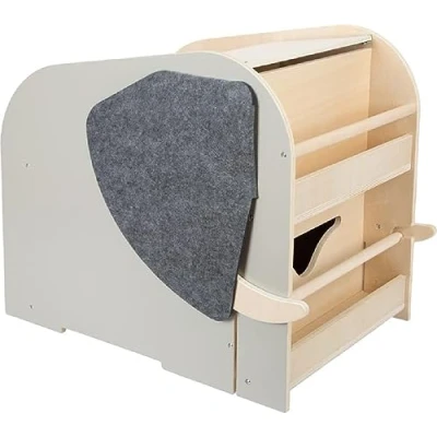 Afbeelding van small foot ® Speelgoedkist met zitje en wieltjes olifant Wildlife