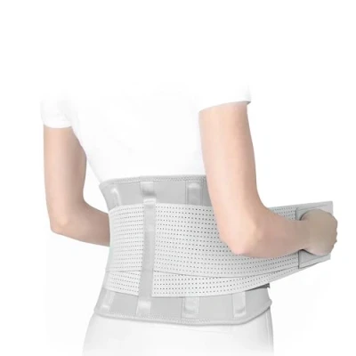 Afbeelding van BACK BODYGUARD Ruggordel innovatieve lendensteun rugbandage verlicht rugpijn nierriem voor rugsteun 3 maten (XL, grijs)