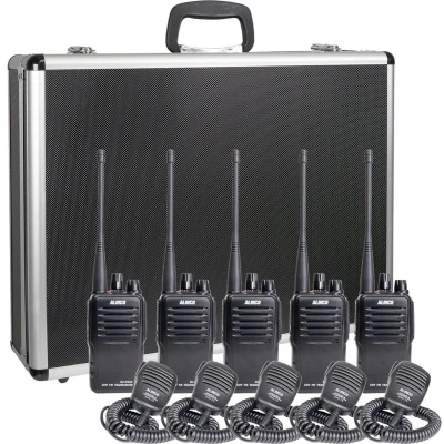 Afbeelding van Alinco Team Set DJ VX 46 + EMS 76 150102 PMR portofoon van 5 stuks