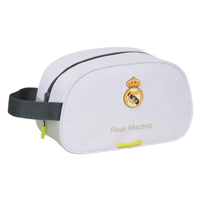 Afbeelding van Safta Real Madrid Equipacion 25/26 Toilettas voor kinderen, middelgroot met handvat, kindertoilettas, aanpasbaar aan de wagen, eenvoudige reiniging, comfortabel en veelzijdig, kwaliteit