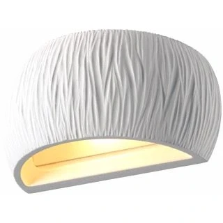 Afbeelding van Slv plastra wl curved cutrain indoor wandopbouwlamp qt de12 wit 1004732