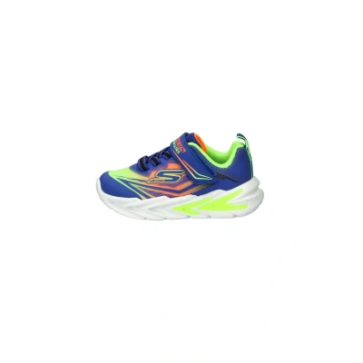 Afbeelding van Skechers S Lighs Flex Glow Ultra jongens sneaker Blauw multi Maat 29