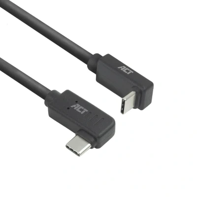 Afbeelding van ACT USB 3.0 10Gbps 60W Type C haaks links/rechts naar kabel 3.2 Gen 2 (3.1 2) m