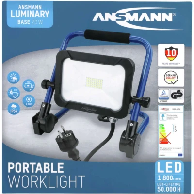 Afbeelding van Ansmann FL1600AC 20 watt werklamp bouwlamp LED 1600 lm op verstelbare vloersteun