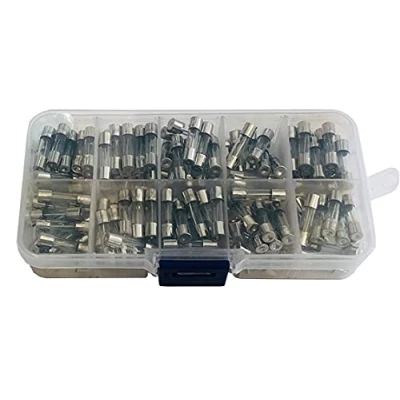 Afbeelding van HeyNana 200 stuks glaszekeringen, 5 x 20 mm, zekeringen, 0,5A, 1A, 2A, 3A, 4A, 5A, 8A, 10A, 15A, 20A, elk