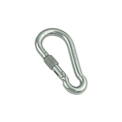 Afbeelding van RVS Karabijnhaak met borgmoer 4x40 mm 316