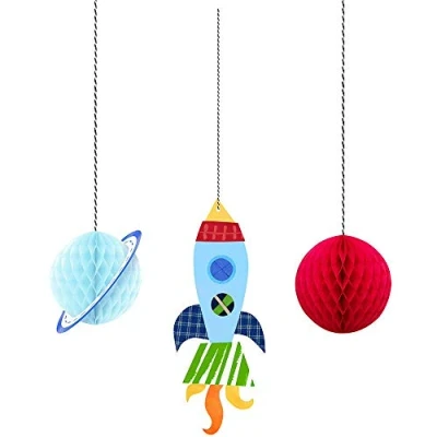 Afbeelding van Hangdecoratie Outer Space 3 stuks