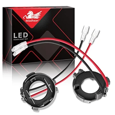 Afbeelding van WinPower H7 LED Lamp Base Clips Adapter Houder Ondersteuning Socket Conversie Accessoires, 2 Stuks