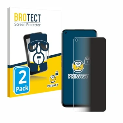 Afbeelding van BROTECT privacy screenprotector voor realme 8i Folie Beschermfolie Blauwlichtfilter (2 Stuks)