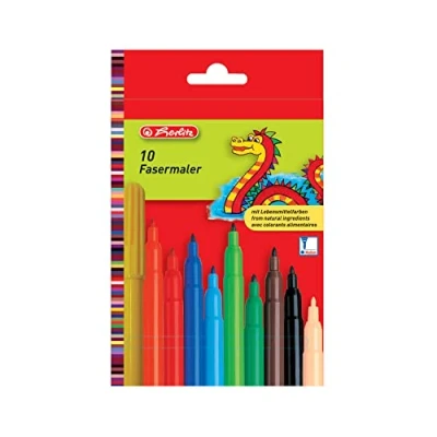 Afbeelding van Herlitz 8649139 viltstiften 2mm, 10 stuks
