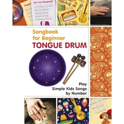 Afbeelding van Tongue Drum Songbook for Beginner: Play Simple Kids Songs by Number