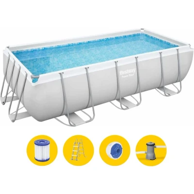 Afbeelding van Zwembad Mistral set rechthoek 404*201*100 cm