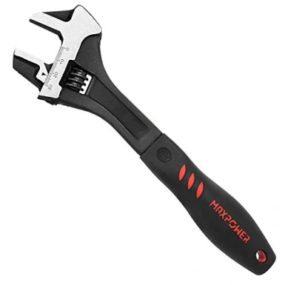 Afbeelding van Sleutel 250 mm met grote opening 30 mm, moersleutel 3 in 1 pijpsleutel en hamerfunctie