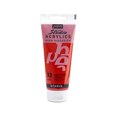 Afbeelding van Pebeo 100 ml Studio Acrylverf, Cadmium rode tint