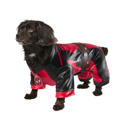 Afbeelding van Rubie&#039;s officiële Deadpool Dogpool Huisdier Kostuum, Hond/Huisdier Fancy Jurk, Maat L