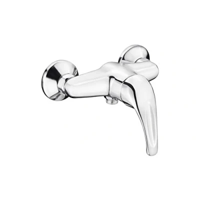 Afbeelding van Cornat douche eengreepsmengkraan &quot;Fabio&quot; hoogwaardige messing behuizing verchroomd 1/2 inch afvoer/eengreepsmengkraan voor opbouwmontage/douche armatuur/douchearmatuur / FAB3
