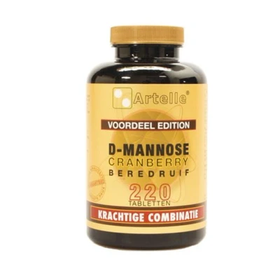 Afbeelding van Artelle D mannose Cranberry Berendruif, 220 tabletten