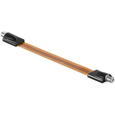 Afbeelding van F connector kabel 0.25 meter Zwart Goobay