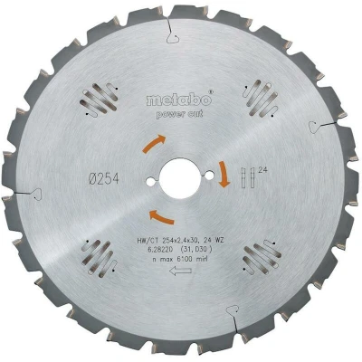 Afbeelding van Metabo 628005000 Cirkelzaagblad 190 mm 1 stuk(s)