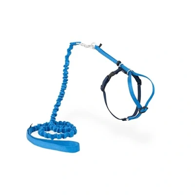 Afbeelding van Petsafe Easy Walk Cat Harness met Bungee Leash Tuigje voor het uitlaten van je kat Rood of Blauw S/M/L Kleur: Royal Blue, Maat: Medium 27 36 cm