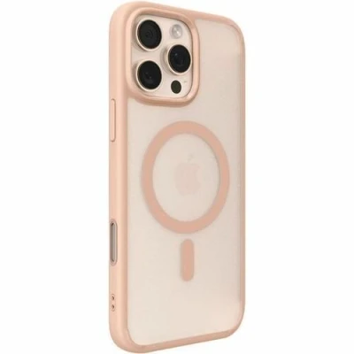 Afbeelding van Spigen Ultra Hybrid T MagFit Hoesje Geschikt voor Apple iPhone 16 Pro Max Back Cover Compatibel met MagSafe / Qi2 Roze Titanium