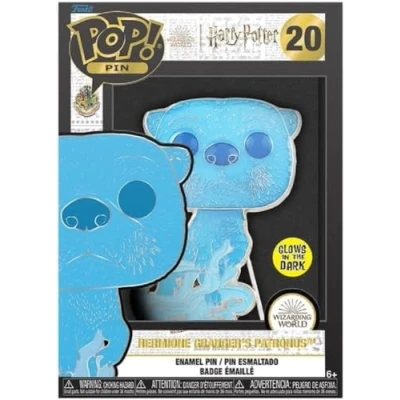Afbeelding van Funko Harry Potter POP! Enamel Patronus Hermione Granger 10 cm Pin Blauw