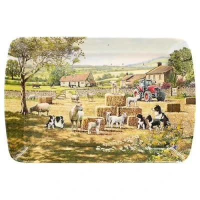 Afbeelding van Lesser &amp; Pavey Brits ontworpen Dienblad voor meerdere toepassingen in huis Dienbladen eten serveren of drinken Collie Sheep Kleine Macneil Studios