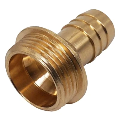 Afbeelding van SKIR&#039;CO 1 st mannelijke schroefdraad weerhaak messing fitting &quot;x 20 mm, slang prikkeldraad adapter, slangstaart connector, BSP