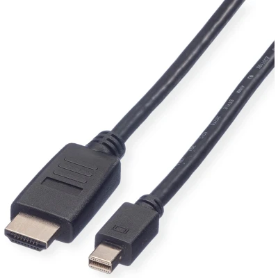 Afbeelding van VALUE Mini DisplayPort Cable, DP HDTV, M/M, zwart, 4,5 m