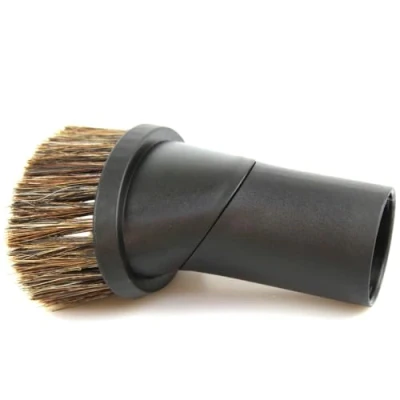 Afbeelding van Premium meubelmondstuk geschikt voor Philips, Princess, Privileg, Profil met zachte paardenhaarborstels draaibare kop/draaischarnier Diameter: 35 mm Meubelborstel stofzuigermondstuk