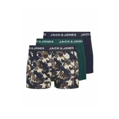 Afbeelding van JACK&amp;JONES ADDITIONALS JACCAMOFLAGE TRUNKS 3 PACK Heren Onderbroek Maat L